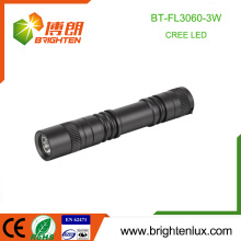 Fábrica por encargo AA pila seca 3w Cree llevó bolsillo de aluminio 7w 300lm mini cree llevó linterna